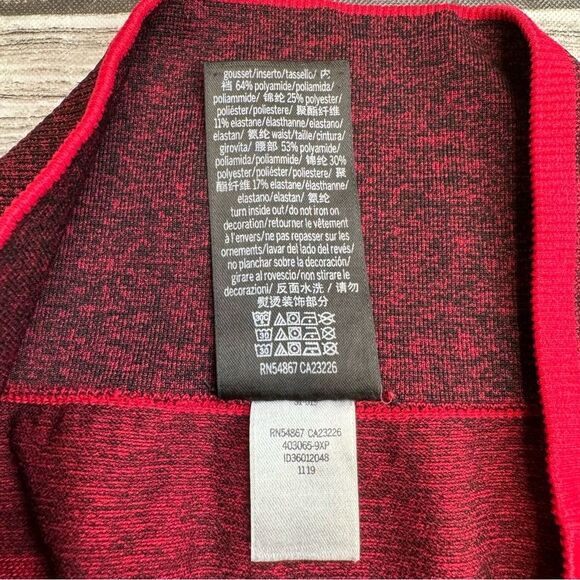 Victoria's Secret VS PINK Womens Seamless Workout Leggings M Med Medium Red Wine - Picture 6 of 9
